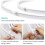 KAKOO Folding Ceiling Curtain Track Kit - 3.5M - Flexible - 26 Hooks - Multi-Angle Installation 2