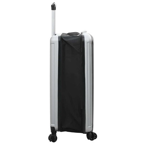 VidaXL vidaXL Suitcase Folding with Lock Silver 50 x 30 x 76 cm ABS Plastic 2