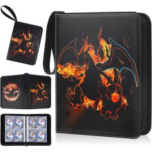 Card binder/notebook compatible with 400 cards, card storage notebook, card collection, card album, card protector