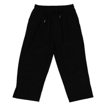 Zwarte Trainingsbroek Yoga Dames Katoen Taille Elastisch