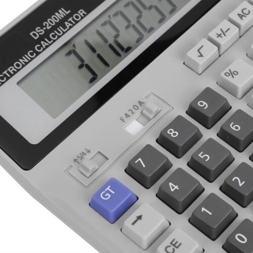 LCD screen calculator, solar-powered LCD screen calculator, standard function calculator for swimming pool rain gauge - 2