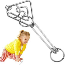 Puzzle Toy - Test - 2 pieces - Metal - For children aged 3 and up - Unisex