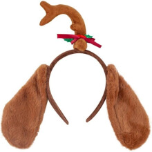 Cute and fun plush headband for adults and children - Party accessory - Costume accessory (coffee dog ears)
