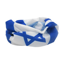 (A) Israeli Flags Scarf Bandana Face Cover Dustproof Headscarf for Women Men, Israel National Flags Neck Scarf Outdoor Use Multicolor