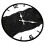 (A) Practical Contemporary Wood Wall Clock with Metal Texture Quiet Movements Easy Mounting Easy Installation Creative Clock  C 1
