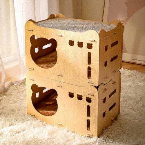 Vvikizy Cat Scratching Post with Double Layer, Wear-Resistant, Including 2 Scratching Posts 2