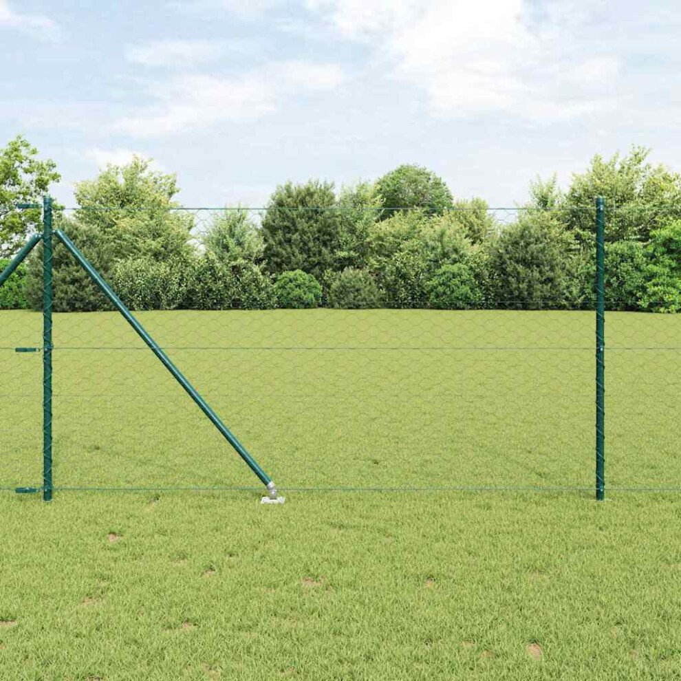Vidaxl Welded Wire Fence With Spikes 100 X 1 M (W X H)