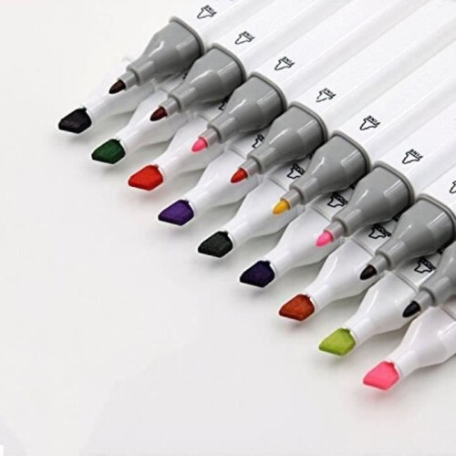 LCC 80-Piece Marker Set, Rich Colors, Double-Ended Design 1