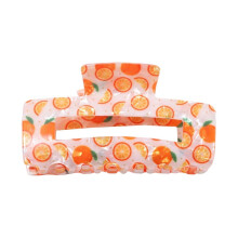 (OR) Fashionable Fruit Hair Claw Clip Slip Resistant Grip For Women Girls Summer Outfits And Special Occasion Hairstyles Multicolor