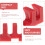 Badminton Racket Stringing Machine Load Reducers 2pcs Red Stringing Pressure Reducer Adapter Tool 6