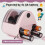 Electric pencil sharpener with battery-powered container, non-slip, double hole, automatic electric pencil sharpener for 4