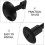 2pcs Black Plastic Soft Surfboard Plug with Round Head – Surfboard Leash Attachment Rope Connector 2