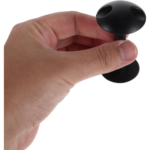 2pcs Black Plastic Soft Surfboard Plug with Round Head – Surfboard Leash Attachment Rope Connector 2