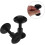 2pcs Black Plastic Soft Surfboard Plug with Round Head – Surfboard Leash Attachment Rope Connector 7