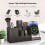 Multifunctionele bureau-organizer, lederen afstandsbediening,-M 8