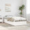 VidaXL vidaXL Ottoman Bed Frame White 75 x 190 cm Solid Pine Wood 4
