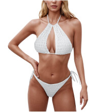 Sexy Bikini-Sets für Damen, strukturiert, sexy-Weiß L