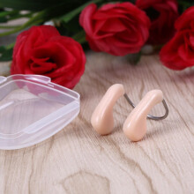 2 Stück TPR-Schwimmnasenclip, hautfarben, Nasenschutz unter Wasser, Erstickungsschutz