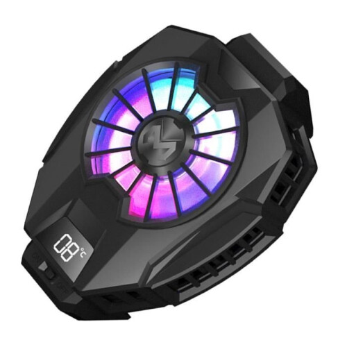 Phone Cooler, Mobile Phone Radiator for Gaming, Fast Loop Cooling Fan, Black 1