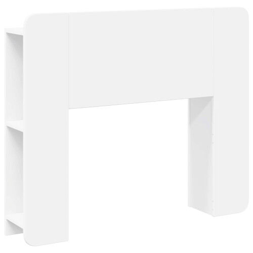 VidaXL vidaXL Headboard Cabinet with Storage White Engineered Wood 1