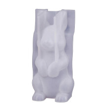 (4) Cat Dog Rabbit Candle Mold Non Stick Easy to Demold for Making Candle Desk Ornemant Easter Christmas Decorations