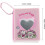 2 polegadas Mini Kpop Foto Álbum Chaveiro com Design Oco Coração, Pequeno Photocard Binder Holder 2