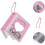 2 polegadas Mini Kpop Foto Álbum Chaveiro com Design Oco Coração, Pequeno Photocard Binder Holder 8