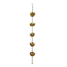 (B) Outdoor Acorn Rain Chain  Set Rust Resistant Rainchain Gutter Adapter Rain Chain for Gutters Downspouts Decorations