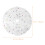 Witte Xmas Tree Apron Van Mesh En Bollen Voor En Buiten 2