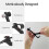 4-Piece Adjustable Battery-Powered Microphone Kit and Microphone Stand Mount, Universal Microphone Clip 3