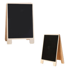 2St Zwart Schoolbord Met Frame Voor Kinderen