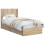 VidaXL vidaXL Bed Frame with Storage and Headboard Sonoma Oak 100 x 200 cm 2