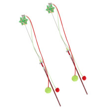 2St Pet Kitten Speelstok Kerst Flirtstok