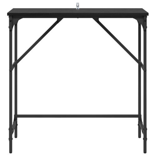 VidaXL vidaXL Console Table Black Oak 75 x 32 x 75 cm Engineered Wood 2