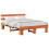 VidaXL vidaXL Bed Frame with Headboard Wax Brown 160 x 200 cm Solid Pine Wood 2