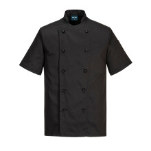 Portwest C734 Short Sleeve Chef Jacket Polycotton Stain Resistant Unisex