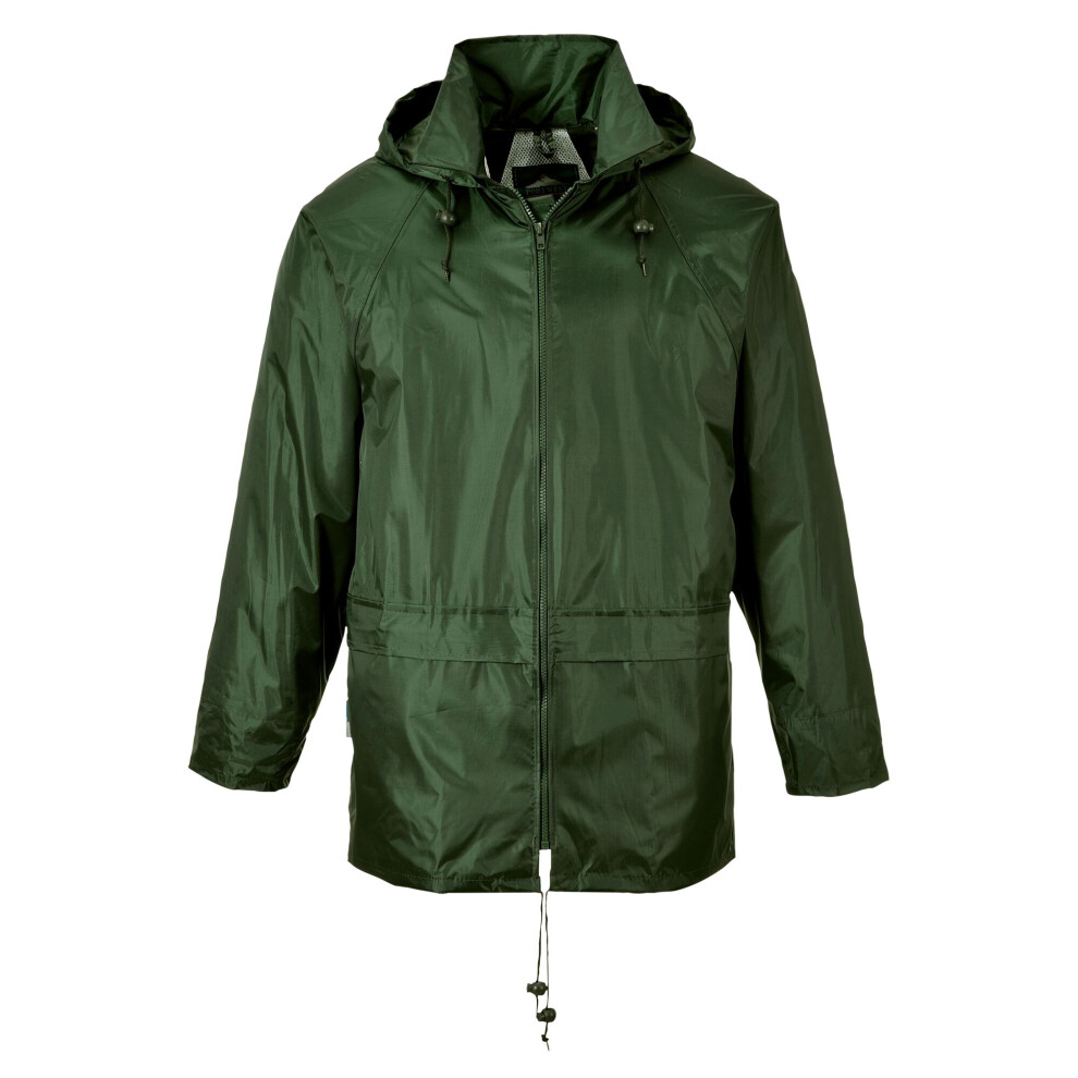 Portwest S440 Classic Waterproof Hooded Rain Jacket Taped Seams Pack Away - Image 5