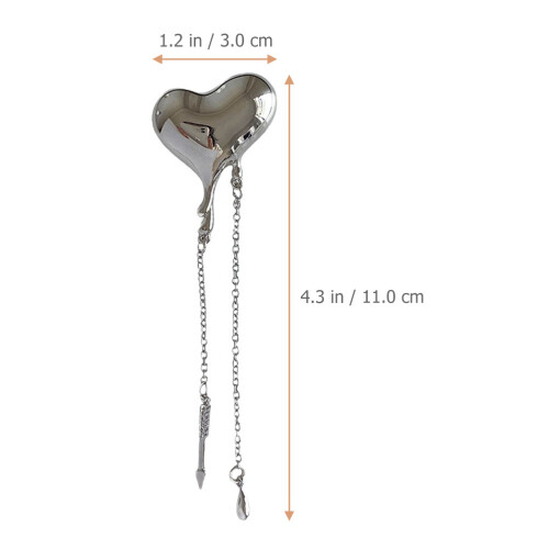 1Alloy Broche Met Ketting Elegant Dames Sieraden 1