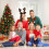 3Stk Weihnachts-Haarband Mit Hirschgeweih, Stoff-Accessoires 3