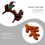 3Stk Weihnachts-Haarband Mit Hirschgeweih, Stoff-Accessoires 4