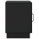 VidaXL vidaXL Bedside Table Black 43 x 34.5 x 47 cm Engineered Wood 4
