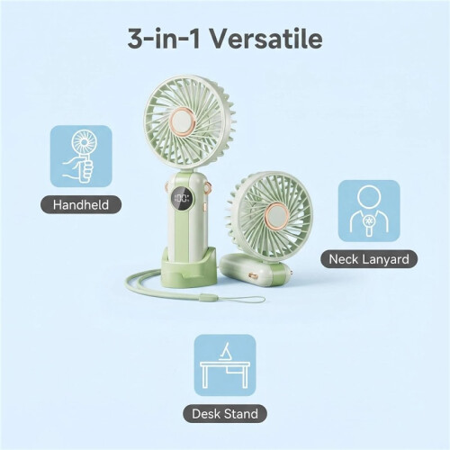 Grüner Handventilator Hochgeschwindigkeits bürstenlos USB Mini Luftkühler 1