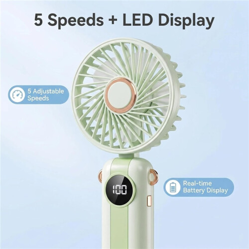 Grüner Handventilator Hochgeschwindigkeits bürstenlos USB Mini Luftkühler 2