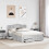 VidaXL vidaXL Bed Frame Concrete Grey 150 x 200 cm Engineered Wood 3