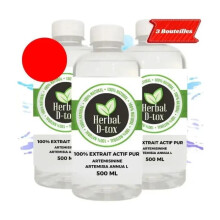 3 Bouteilles 500ml - Extrait Liquide Actif Pur d'Artemisia annua – Armoise Annuelle pour une Immunité et une Vitalité Renforcées.
