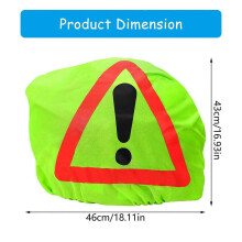 (Orange) Small Motorcycle helmets Carrying Bag with Integrated Warning Triangles Essential Roadside Gear Motorcycle Helmets Bag Multicolor