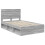 VidaXL vidaXL Bed Frame with Drawer Grey Sonoma 120 x 190 cm Solid Pine Wood 3