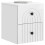 VidaXL vidaXL Wall-Mounted Bedside Cabinet with Drawer 2 pcs High Gloss White 2