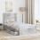 VidaXL vidaXL Storage Bed Concrete Grey 90 x 190 cm Engineered Wood 5