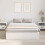 VidaXL vidaXL Storage Bed Frame White 135 x 190 cm Engineered Wood 2